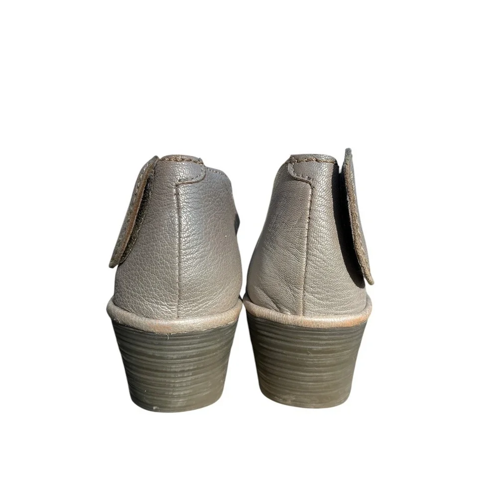 Fly London Yogo Crossover Leather Shoes Wedge Lagenlook Boho Silver, Size 41‎